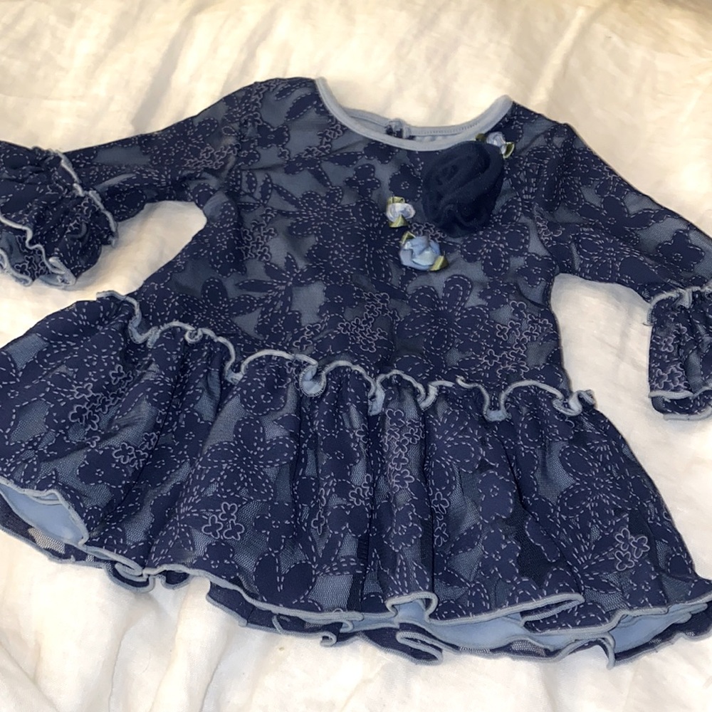 Boutique Blue Floral Dress
